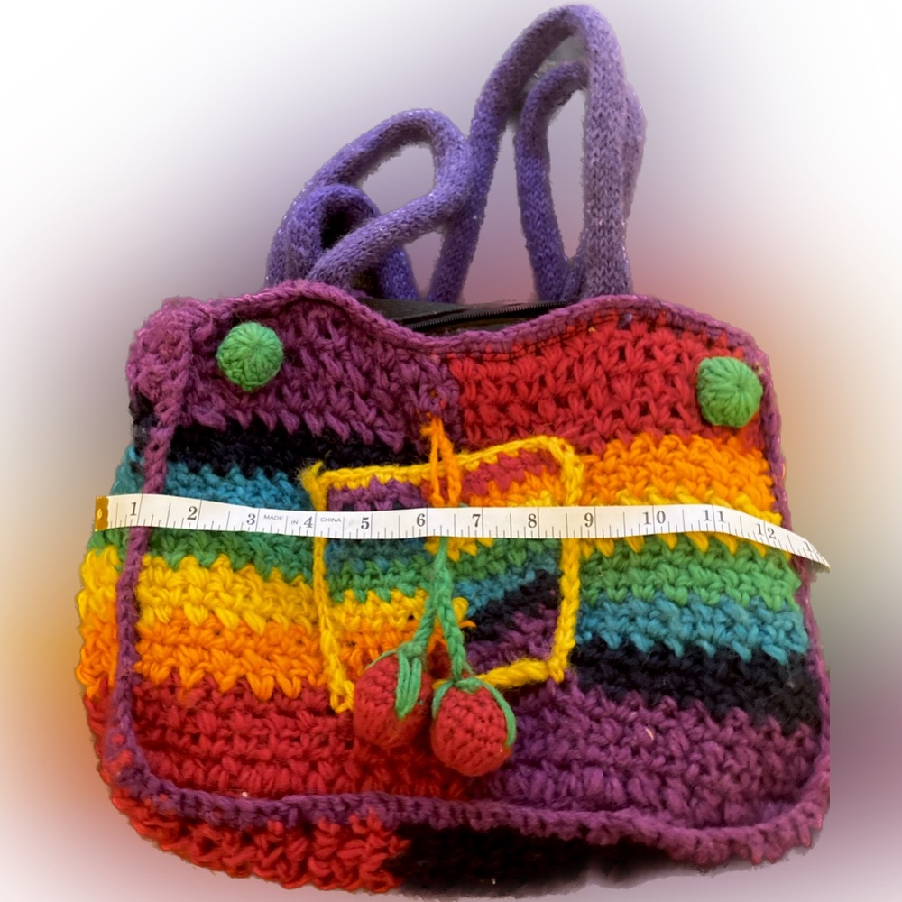 Crocheted purse bag